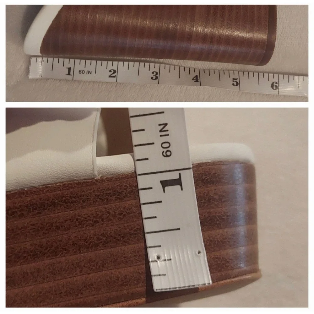 Aldo Womens White Leather Casuarina Open Toe Platform Heels Mules Sandals Size 9 - Picture 11 of 12